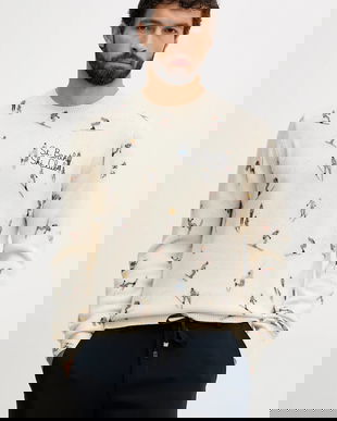 MC2 Saint Barth pulover din amestec de lână culoarea bej, light, HER0022