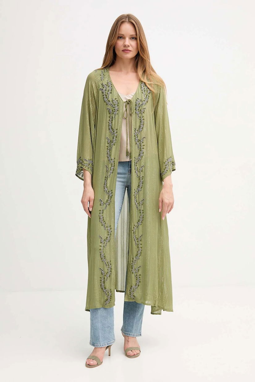 Hoss Intropia sacou culoarea verde, oversize, 5432680