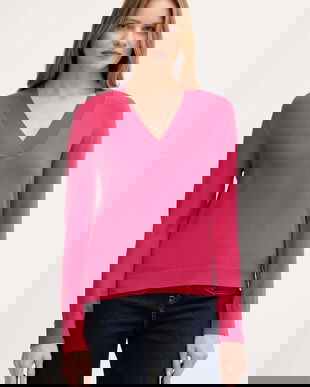 United Colors of Benetton pulover culoarea roz, light, 1W2AD4034