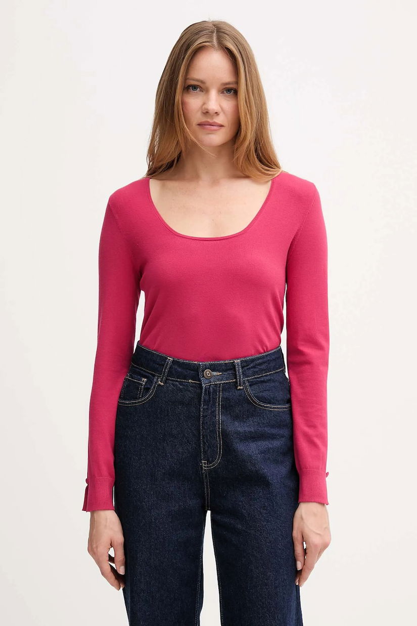 United Colors of Benetton pulover culoarea roz, light, 1W2AD10E5