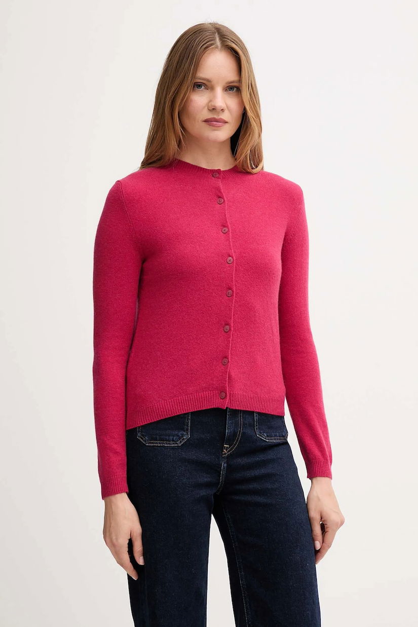 United Colors of Benetton cardigan din amestec de lână culoarea roz, light, 102HD502B