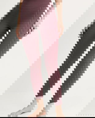 Hummel jambiere de yoga culoarea bordo, cu imprimeu, 230429