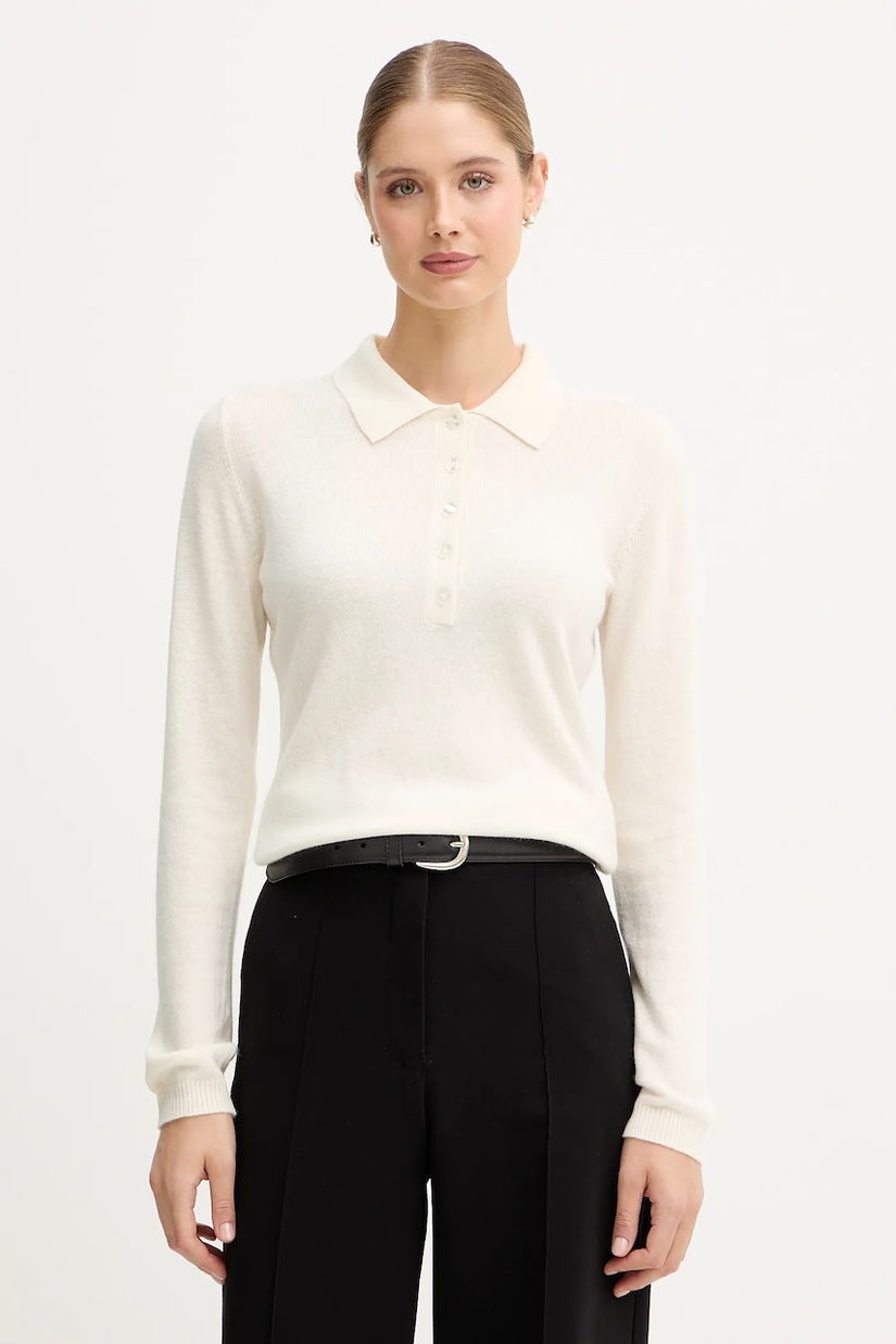 United Colors of Benetton pulover din amestec de lână culoarea bej, light, 102HD301H