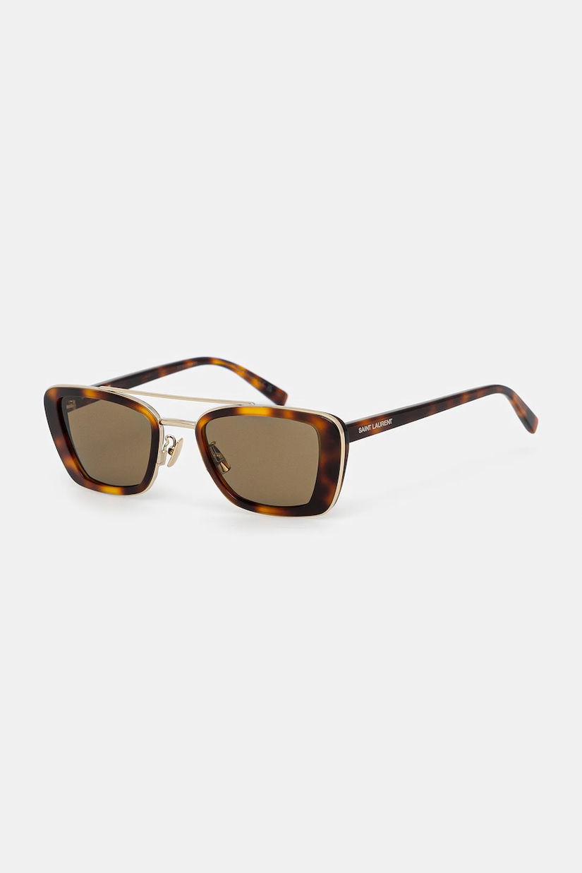Saint Laurent ochelari de soare culoarea maro, SL 825
