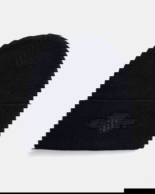 Gant căciulă din amestec de lână culoarea bleumarin, 9910050