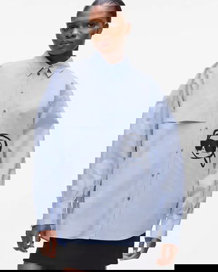 Karl Lagerfeld cămașă cu guler clasic, relaxed, A4W11025