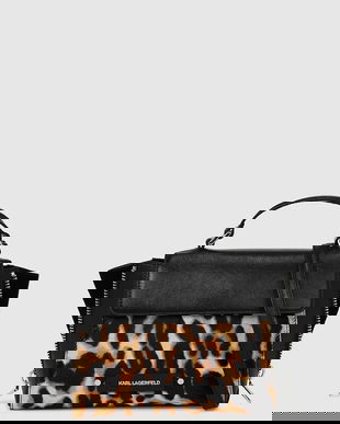 Karl Lagerfeld poșetă de piele culoarea maro, A4W30272