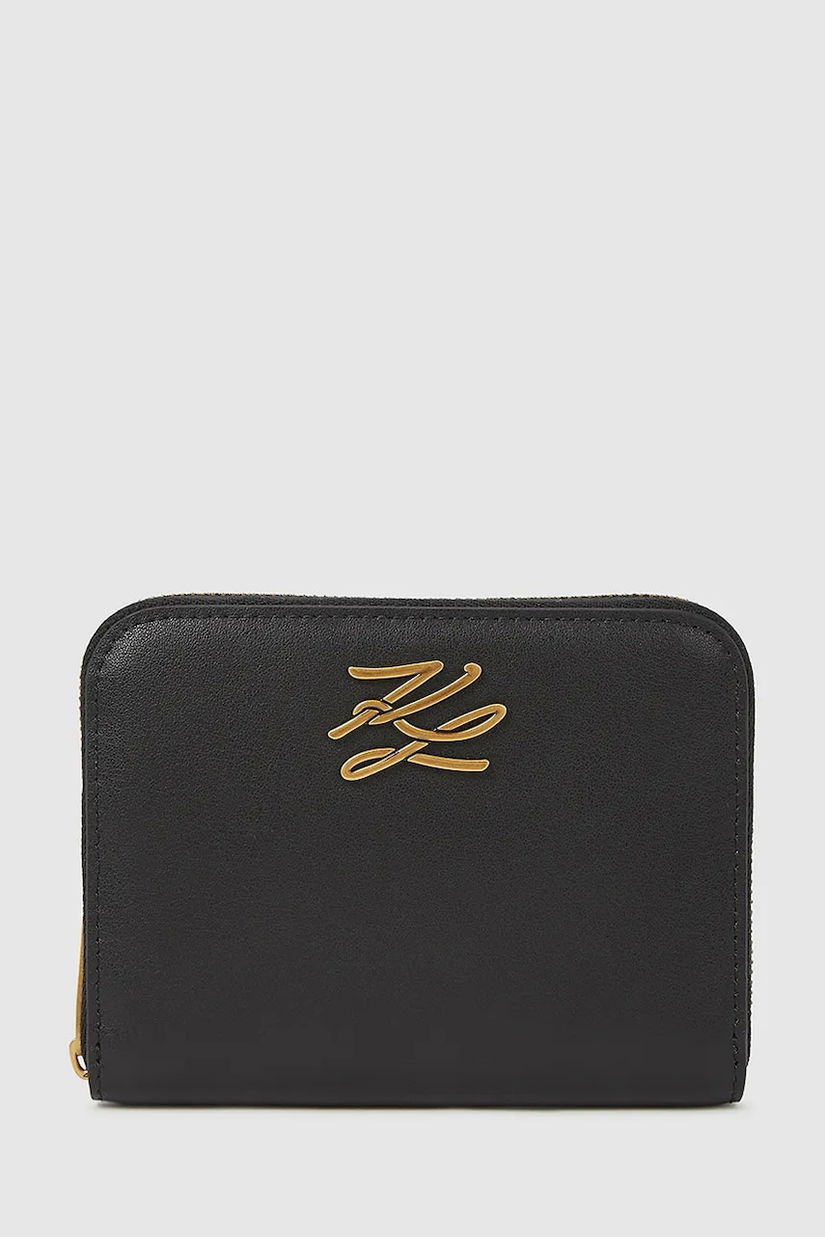 Karl Lagerfeld portofel de piele culoarea negru, A4W32036