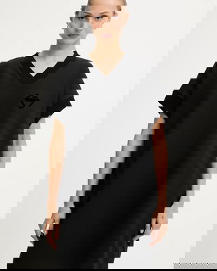 Iceberg rochie culoarea negru, mini, oversize, H011 6331