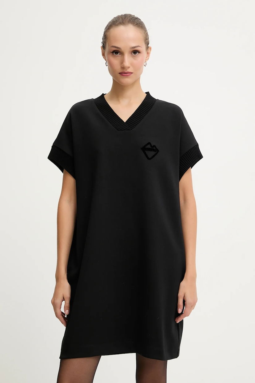Iceberg rochie culoarea negru, mini, oversize, H011 6331