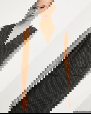 Iceberg rochie cu lână culoarea gri, mini, drept, H051 3082