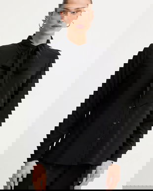 Silvian Heach cămașă COMPARIS culoarea negru, cu guler clasic, regular, GPA25473CA