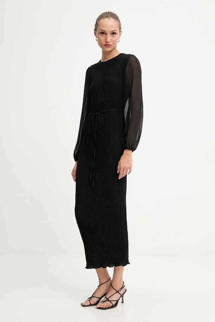 Never Fully Dressed rochie culoarea negru, maxi, drept, NFDDR2980