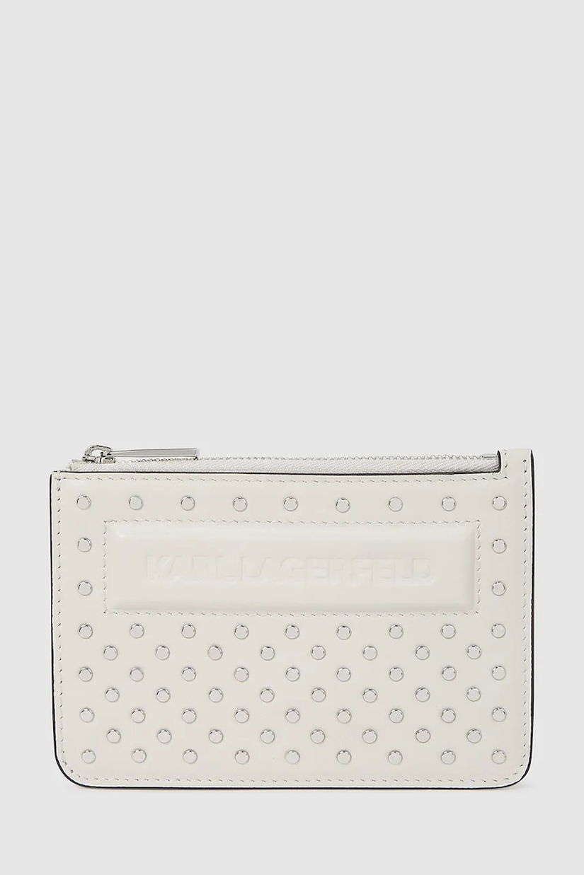 Karl Lagerfeld portofel de piele culoarea bej, A4W32028