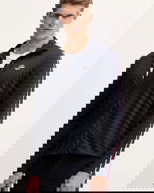 Fusalp bluză Mariozip culoarea bleumarin, cu imprimeu, I2131