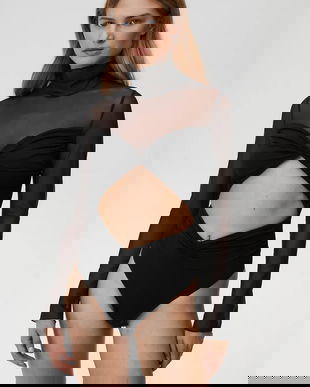 Undress Code body Thong culoarea negru, uni, 843