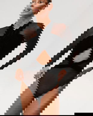 Undress Code body Thong culoarea negru, uni, 814