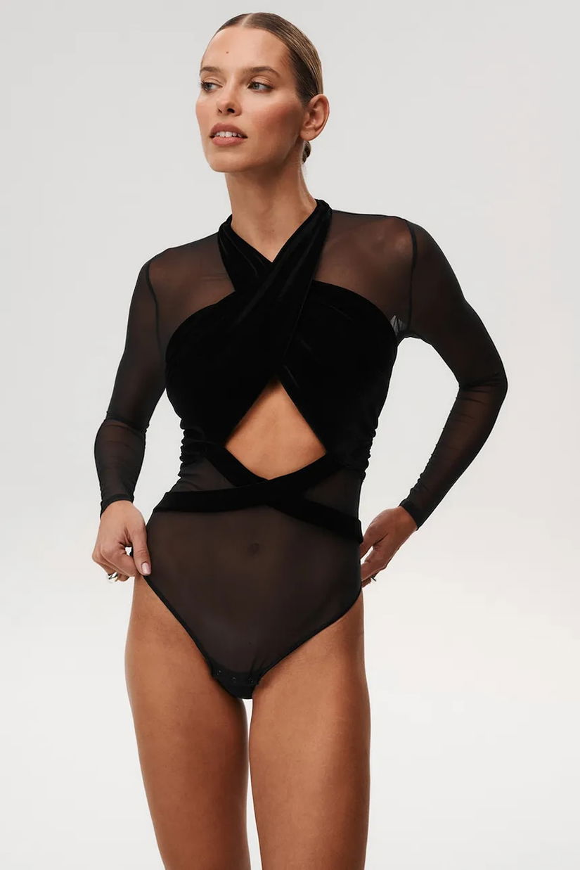 Undress Code body culoarea negru, uni, 814