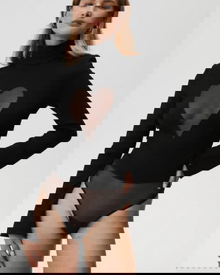 Undress Code body Thong culoarea negru, uni, 841