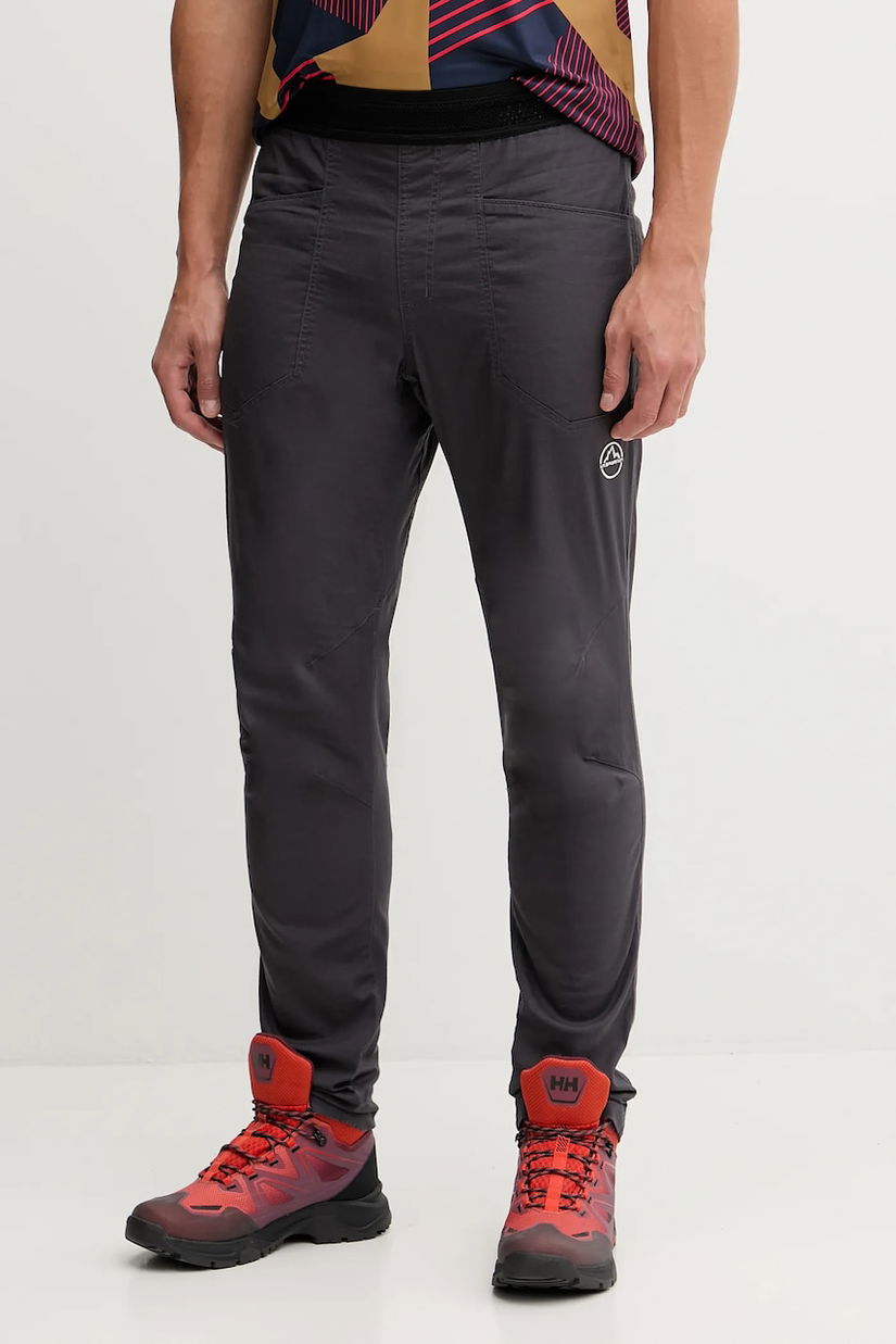 LA Sportiva pantaloni sport Roots culoarea gri, ZACP069
