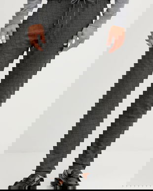 Joop! pantaloni culoarea gri, mulată, 30047667