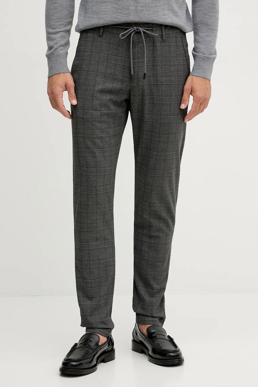 Joop! pantaloni culoarea gri, mulată, 30047667