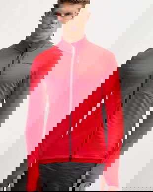 LA Sportiva hanorac în aer liber Chill Thermal culoarea roșu, uni, ZASF039