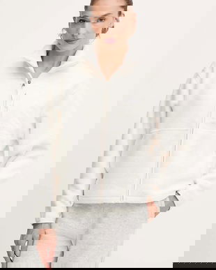 The North Face hanorac fleece Yumiori Off culoarea bej, uni, NF0A8EUZQLI1