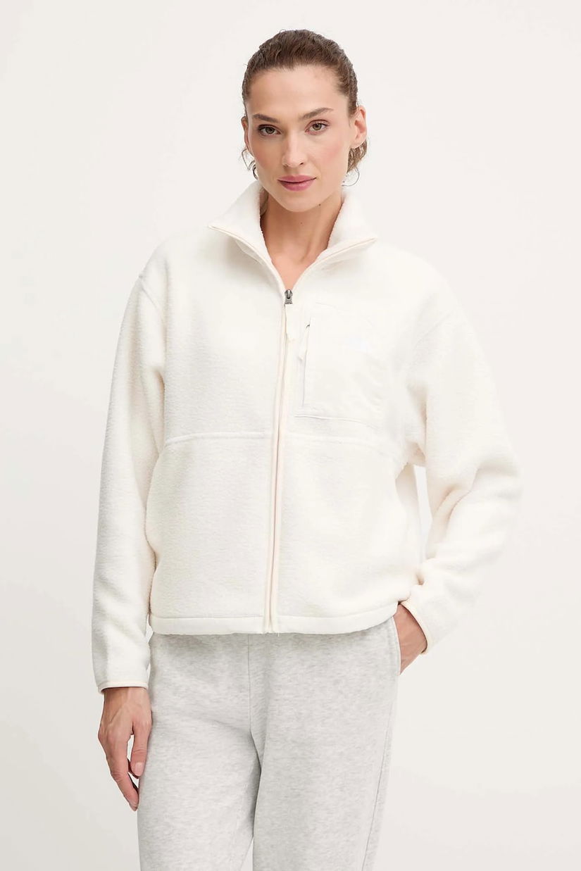The North Face hanorac fleece Yumiori Off culoarea bej, uni, NF0A8EUZQLI1