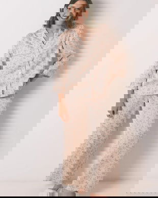 women'secret pijama culoarea roz, satin, 2542462