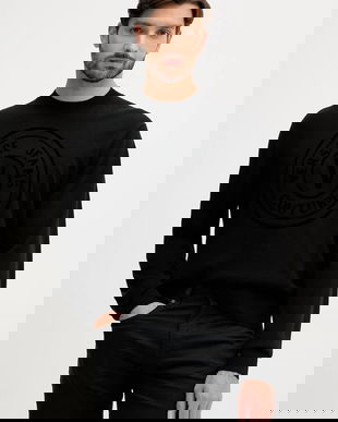 Versace Jeans Couture pulover din amestec de lână culoarea negru, light, 79GAFM15 CMN06