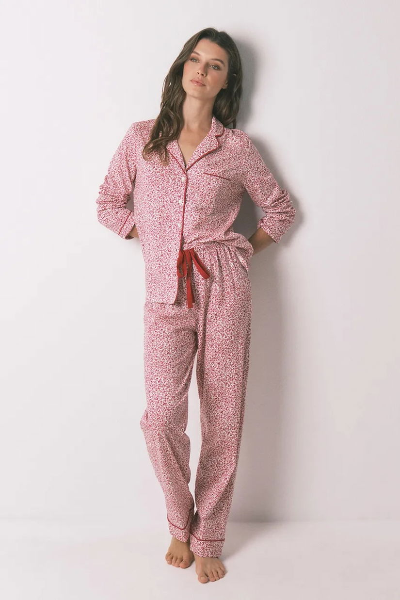 women'secret pijamale de bumbac culoarea roșu, bumbac, 3132132