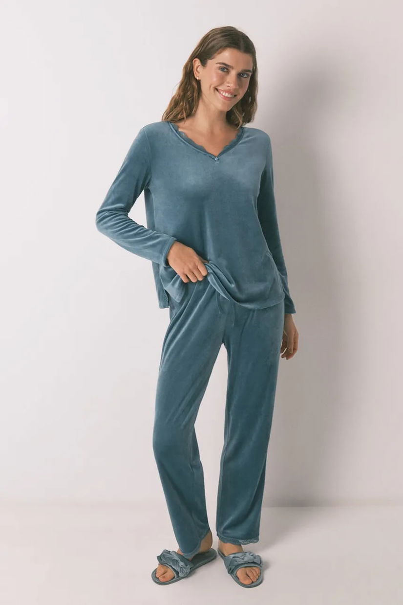 women'secret pijama culoarea verde, 3592435