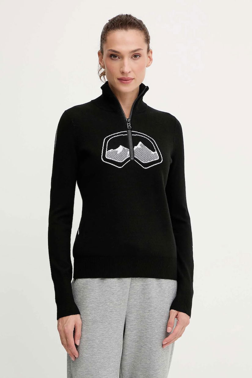 BOGNER Fire+Ice pulover din amestec de lână AZRA culoarea negru, light, cu turtleneck, 84538499