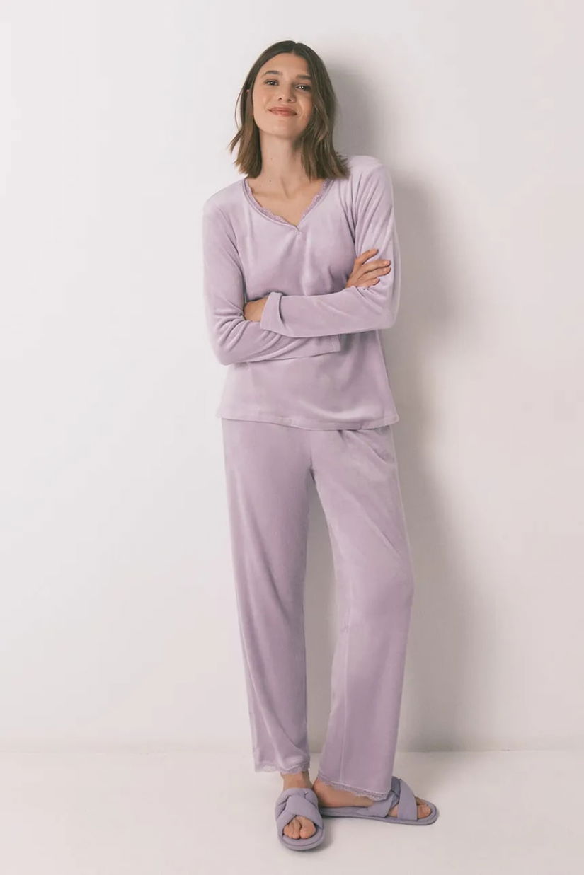 women'secret pijama culoarea violet, 3592436