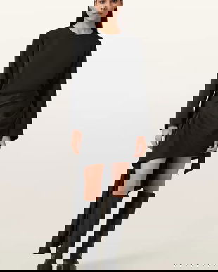 AllSaints fustă SAMI culoarea negru, mini, drept, W014RD