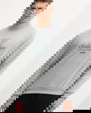 Hummel bluză culoarea gri, cu imprimeu, 229844