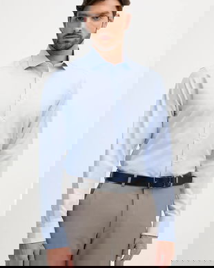 Hackett London cămașă din bumbac cu guler italian, slim, HM304529