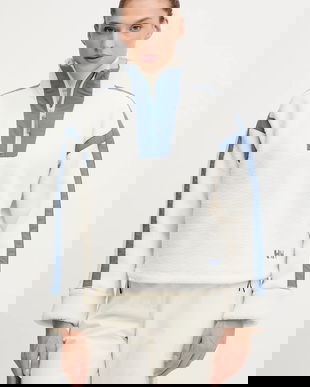 Helly Hansen hanorac fleece IMPERIAL culoarea bej, uni, 49581