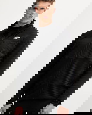 The North Face hanorac Stormgap Powergrid culoarea negru, uni, NF0A87J84H01