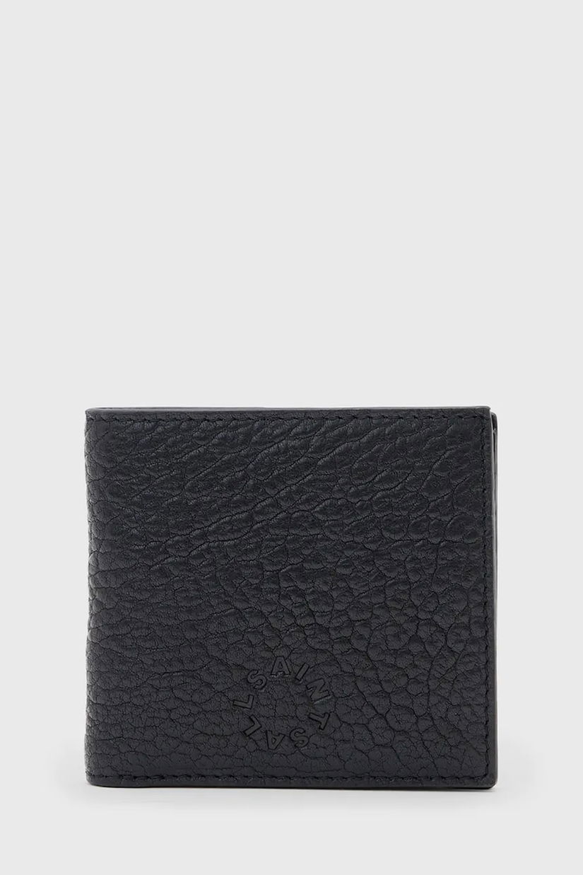 AllSaints portofel de piele ELKKA culoarea negru, M295XB