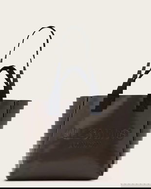 AllSaints geantă de piele IZZY culoarea maro, W391XD