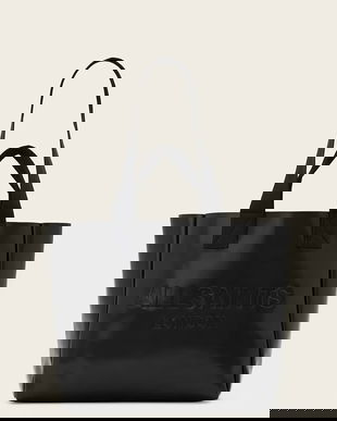 AllSaints geantă de piele IZZY culoarea negru, W391XD