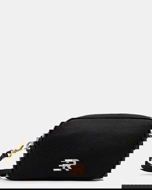 ERMANNO Firenze geantă de piele culoarea negru, 12401934