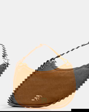 ERMANNO Firenze geantă de piele culoarea maro, 12402066