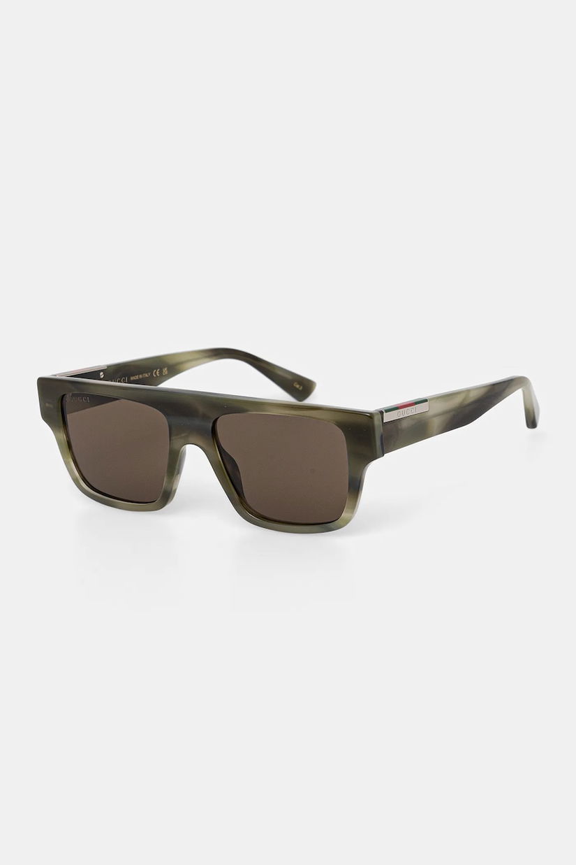 Gucci ochelari de soare culoarea verde, GG1960S