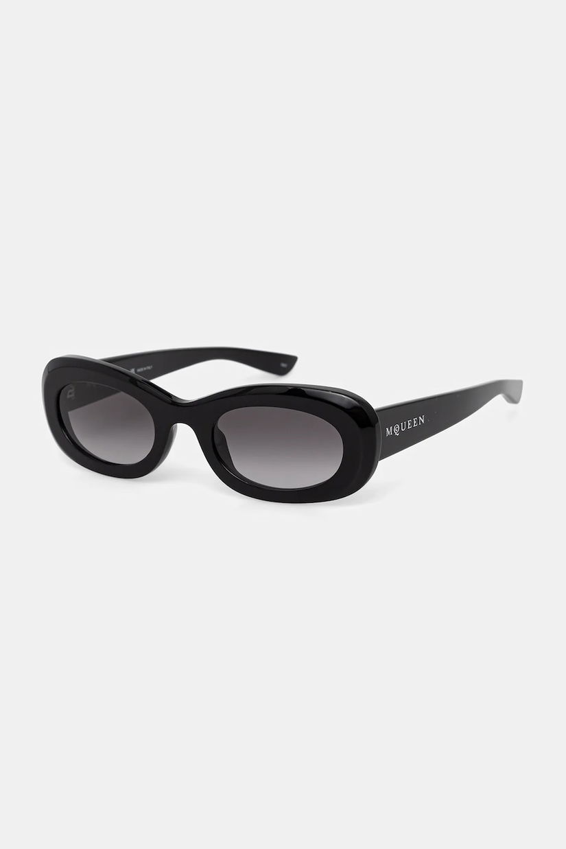 Alexander McQueen ochelari de soare culoarea negru, AM0527S
