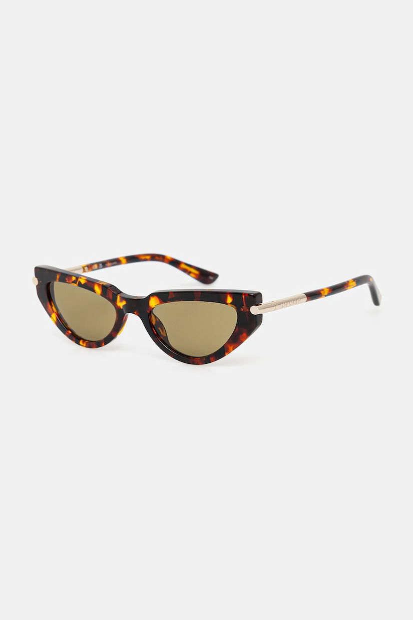 Alexander McQueen ochelari de soare culoarea maro, AM0520S