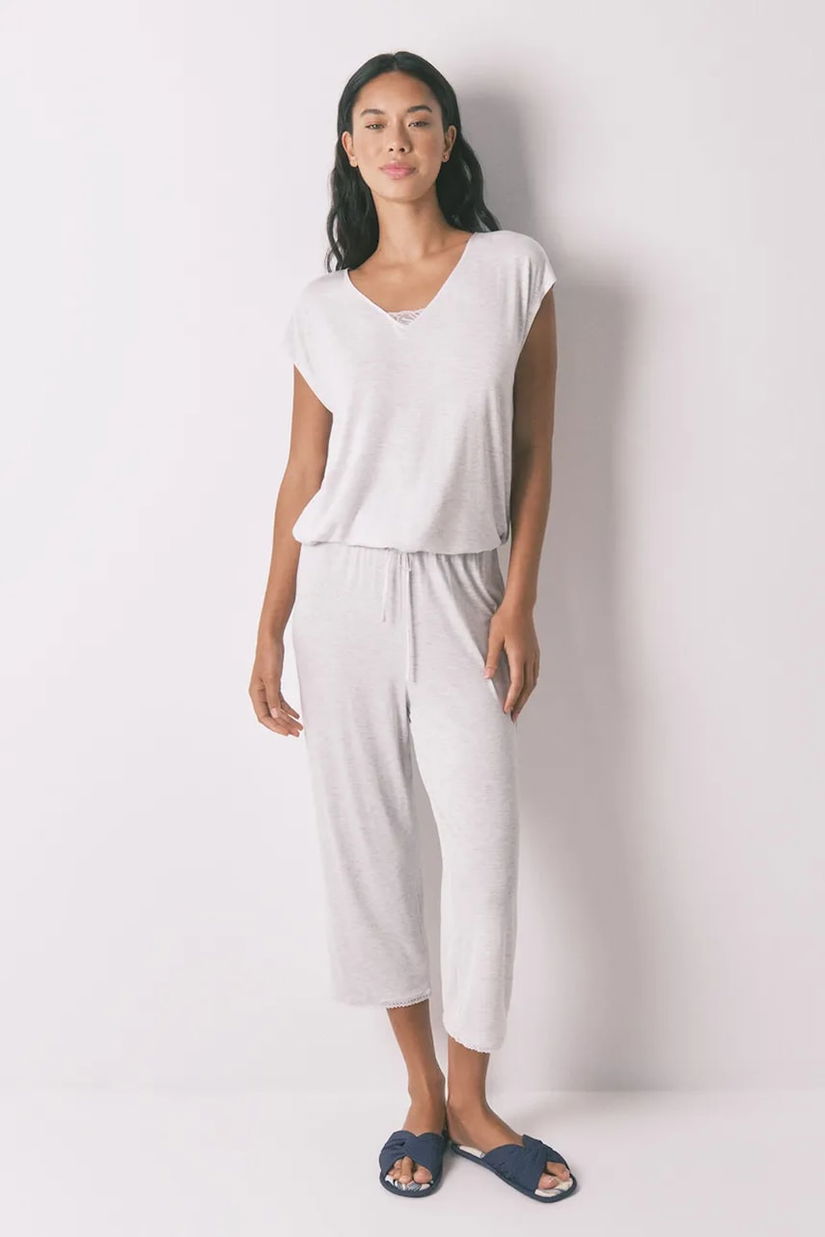women'secret pijama culoarea gri, 3592424