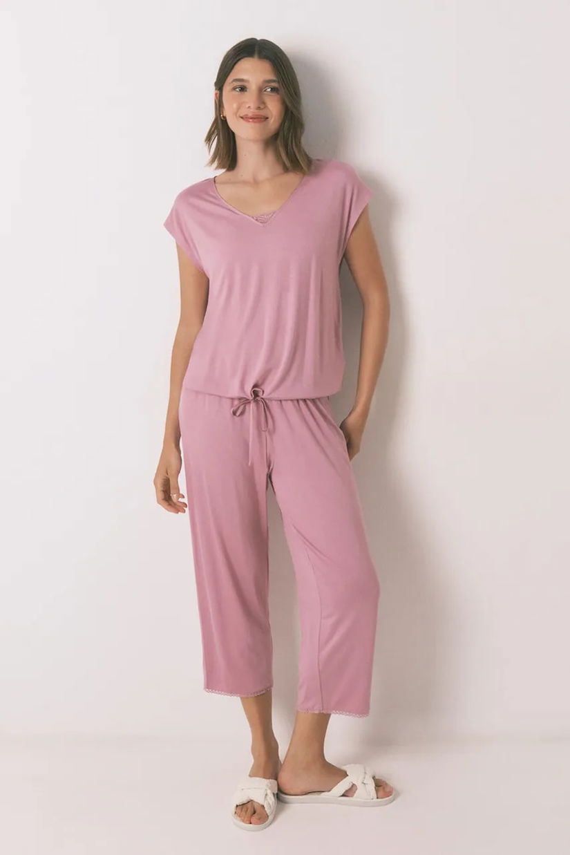 women'secret pijama culoarea roz, 3592425